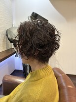 ヘアー サロン アットシュシュ(Hair Salon At'shushu)&nbsp;抜け感ある大人前下がりショートパーマ♪