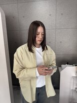 ウニュ(unu.)&nbsp;レイヤースタイル、ブリーチなしダブルカラー、髪質改善
