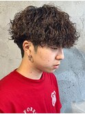 波巻きスパイラルパーマメンズパーマ波巻きパーマメンズマッシュ