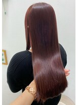 フォルテ 草薙店&nbsp;チェリーピンクブラウン　髪質改善トリートメント