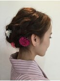 編み込みボブ