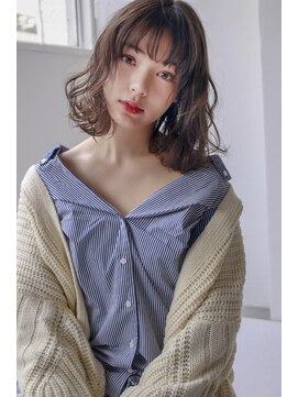 シアター 表参道青山(THEATER) 【THEATER】ルーズパーマなシースルーウェットボブ♪