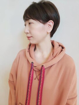 トップヘアー ガーデンヴィラ 安城(Garden Villa) 顔回りスッキリカッコ良いショートスタイル/アースカラー