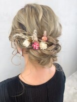 ヘアセットアップスタイル_外ハネボブセクションカラー_ba387172