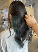 インナーカラーエメラルド