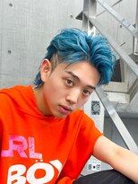 オーシャントーキョー シブヤジンナン(OCEAN TOKYO shibuya JINNAN) ツーブロックビビットオールバックスタイル