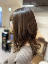 ソーホープレミアム(SOHOpremium)&nbsp;柔らか巻きアレンジ×グレージュ×白髪染め@30代@40代@50代@60代