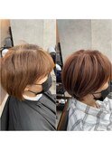 脱白髪染め/白髪ぼかし/ハイライト/グラデーションカラー/浅草