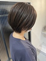 アール ヘアー デザイン(r hair design)&nbsp;アッシュ ショート  ボブ 髪質改善 名駅 完全個室