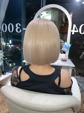 ミラシィ 稲毛(Mirashy) ブリーチカラーでミルクティーベージュ！