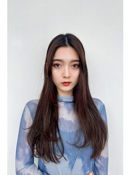グリードヘアー セルフィッシュ(GREED hair SELFISH) 20代30代大人かわいい/斜めバング/グレージュカラー/小顔/くびれ