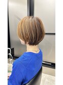 大人丸みショート/前髪なし
