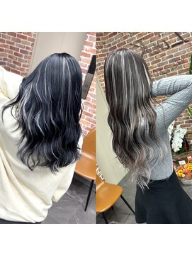 リンク(LinK) 最高級エクステで作るホワイトハイライト