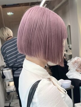 ソル ジングウマエ(SOL JINGUMAE) タッセルボブペールピンクベージュチェリーピンクカラーレイヤー