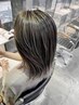 【ダメージレスカラー】カット＋ハイライト+艶髪ケアカラー+トリートメント