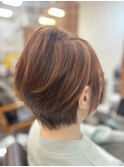 絶壁解消/ひし形/大人可愛い/斜めバング/40代/ミセスヘア57A