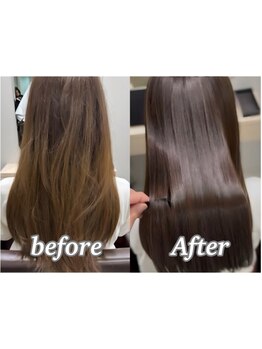 <髪質改善TR/縮毛矯正>など、ストレートもヘアケアも妥協しないMENUを多数ご用意♪
