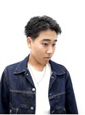メンズカットアップバングフェードショート1106
