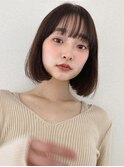 ボブ／レイヤーカット／グレージュカラー／表参道