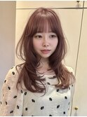 韓国風/レイヤー/前髪カット/オリーブ/透明感/ハッシュカット