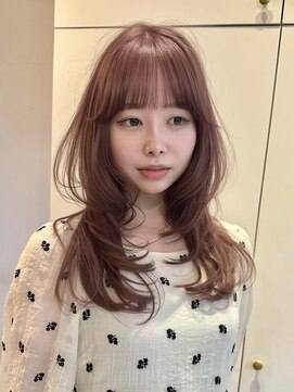 ライン(LINE) 韓国風/レイヤー/前髪カット/オリーブ/透明感/ハッシュカット