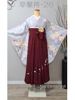 きものサロン すずめ屋&nbsp;レンタル番号　卒業袴-26　涼桜　　（袴、帯色変更可）