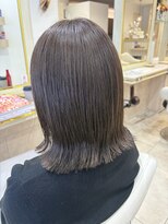 アッシュ 仙川店(Ash) オリーブグレーショートレイヤーボブウルフカットハッシュカット