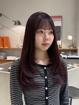 グリップ(GRIP)&nbsp;ダークチェリー/レイヤーカット/conoka