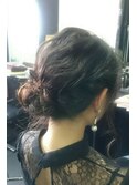 ルーズにまとめたサイドセット☆