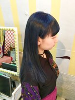 バルテイン(Hair Valtein) ネイビーブルーロング