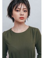 ルミナ オーガニックヘアー(LU3NA organic hair) モードな色気が薫る黒髪マニッシュショート