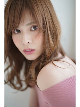 ナオシ 田原台店(nao c) 【nao*c 田原台店】マロンベージュカラーのくびれミディアムヘア