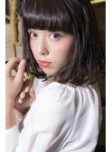 切りっぱなし×グレージュ　【新宿】
