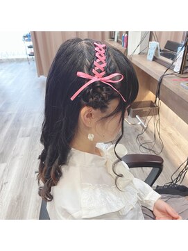 ヘアセット アリエス 新宿駅前店(aries) レースアップ羊さんヘア