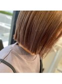 ボブ×ブラウンカラー