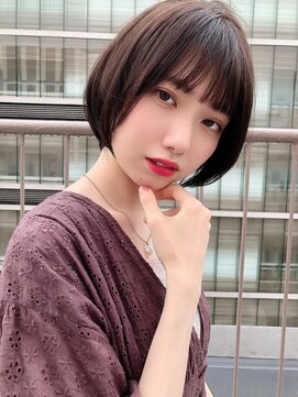 カミノア 銀座店(CAMINOIA) シースルー前髪のボブショート