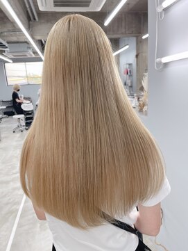 ノード(NODO) 【ケアブリーチ】ロングのハニーベージュ