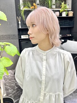 チュダック(ChuDuck) 【◎甘くてカワイイ◎】韓国風《ペールピンク》ケアブリーチ