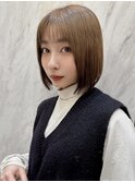 ★小顔黒髪クラゲヘアーオリーブグレーココアベージュ髪質改善★