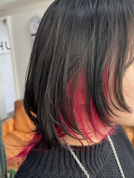 アルモ ヘア フア 東静岡(ALMO hair HUA) ウルフインナーカラー