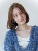 20代30代大人かわいい小顔くびれレイヤーカット韓国レイヤーボブ