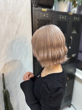 ヴァイス 渋谷店(VAICE) ボブ/ハイトーンカラー/ホワイトアッシュベージュ