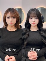 ラピス 福岡天神店(Lapis)&nbsp;ナチュラルブラック×エクステ80枚