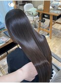 髪質改善トリートメント　酸熱トリートメント　艶髪ロング