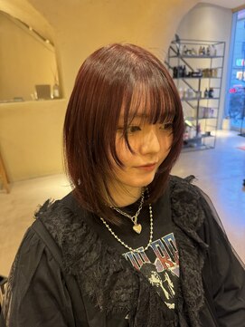 エリスホリエ(Eliss Horie) レイヤーカット×レッドブラウン