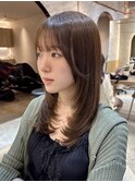 ◯デジタルパーマレイヤーカット顔周り前髪ミディアムロング/8