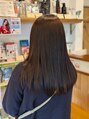ヘア スタジオ カミング(HAIR STUDIO 髪ING)&nbsp;メテオストレート。ツヤと手触りがよくなり触りたくなります！