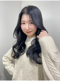 ブルーブラック 就活カラー 暗染め AKARI