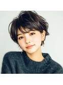 【monde】マッシュショート×黒髪×シースルーバング