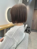 ソワ 北千住(soi) アッシュブラウン×前下がりボブ×ブラウンカラー